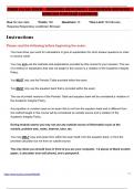 CHEM 103 M1&colon; EXAM - REQUIRES RESPONDUS LOCKDOWN BROWSER &plus; WEBCAM PORTAGE LEARNING