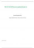 WGU D218 Newest updated &lpar;task 1&rpar; 