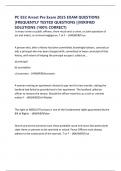 PC 832 Arrest Pre Exam 2025 EXAM QUESTIONS &vert;FREQUENTLY TESTED QUESTIONS &vert;&vert;VERIFIED SOLUTIONS &lpar;100&percnt; CORRECT&rpar;