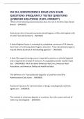 OH DH JURISPRUDENCE EXAM 2025 EXAM QUESTIONS &vert;FREQUENTLY TESTED QUESTIONS &vert;&vert;VERIFIED SOLUTIONS &lpar;100&percnt; CORRECT&rpar;