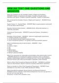 HRM 200 TEST ONE QUESTIONS AND ANSWERS