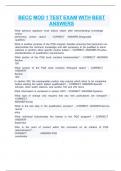BECC MOD 1 TEST EXAM WITH BEST  ANSWERS 