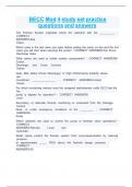 BECC Mod 4 study set practice questions and answers 