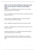 POST L&period;D&period; 34 First Aid and CPR Exam Questions with 100&percnt; Correct Answers &vert; Verified &vert; Latest Update 2025&excl;&excl;