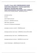 Crossfit L1 Exam 2025 COMPREHENSIVE EXAM QUESTIONS &vert;FREQUENTLY TESTED QUESTIONS &vert;RECENTLY TESTING REAL EXAM QUESTIONS&vert;VERIFIED SOLUTIONS &lpar;100&percnt; CORRECT&rpar;