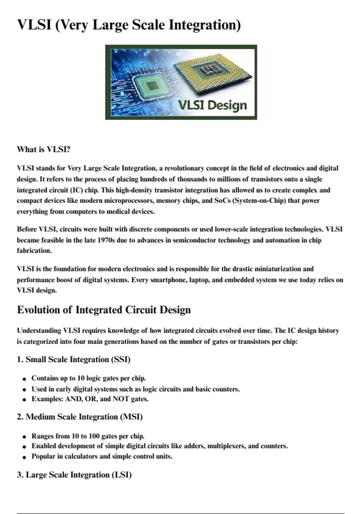 "Comprehensive VLSI Design Guide for Beginners" - VLSI for beginners ...