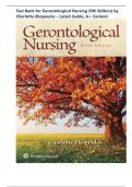 Test Bank For Gerontological Nursing 9th Edition by Charlotte Eliopoulos &vert;&vert;ISBN&semi;9780060000387&vert;&vert; All Chapters Fully Covered Complete Guide A&plus;&vert;&vert;NEWEST VERSION&vert;&vert;ALREADY GRADED A&plus;