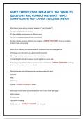GFACT CERTIFICATION EXAM WITH 160 COMPLETE QUESTIONS AND CORRECT ANSWERS &sol; GFACT CERTIFICATION TEST LATEST 2025&sol;2026 &lpar;NEW&excl;&excl;&rpar;