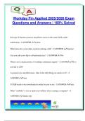 WORKDAY DATA EXAM PACKAGE DEAL QUESTIONS AND VERIFIED DETAILED ANSWERS &vert; 100&percnt; GUARANTEED PASS &vert; ALREADY GRADED A&plus;