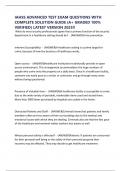 IAHSS ADVANCED TEST EXAM QUESTIONS WITH COMPLETE SOLUTION GUIDE &lpar;A&plus; GRADED 100&percnt; VERIFIED&rpar; LATEST VERSION 2025&excl;&excl;