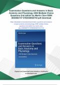 Examination Questions and Answers in Basic Anatomy and Physiology 2400 Multiple Choice Questions 2nd edition by Martin Caon ISBN 3030092747 9783030092740 - Instant Download