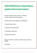 AATC CON 1200 &lpar;Units 4-12&rpar; Exam Review questions with accurate answers