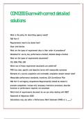 CON 1200 Exam with correct detailed solutions