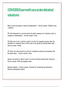 CON 1200 Exam with accurate detailed solutions