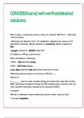 CON 1200 Exam 2 with verified detailed solutions