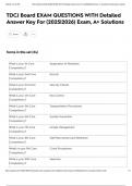 TDCJ Board EXAM QUESTIONS WITH Detailed Answer Key For &lpar;2025&vert;2026&rpar; Exam&comma; A&plus; Solutions
