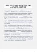 BIOL 253 EXAM 1 QUESTIONS AND ANSWERS 1005 PASS