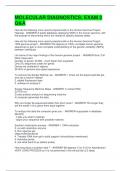 MOLECULAR DIAGNOSTICS&semi; EXAM 2 Q&A