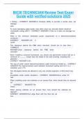 BICSI TECHNICIAN Review Test Exam Guide with verified solutions 2025  