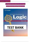  Test Bank for A Concise Introduction to Logic &lpar;14th Edition&rpar; by Patrick J&period; Hurley & Lori Watson &vert; Verified Multiple-Choice&comma; chapter 1-14 all covered