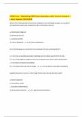 COBA Core - Marketing 2400 Exam Questions with Correct Answers &vert; Latest Update 2025&sol;2026