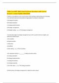 COBA Core MGT 4300 &lpar;Strat Pol&rpar; Exam Questions with Correct Answers &vert; Latest Update 2025&sol;2026