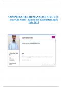COMPRESSIVE I-HUMAN CASE STUDY 54 Year-Old Male - Reason for Encounter&colon; Back  Pain 2025 