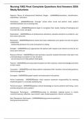 Nursing 1002 Final Complete Questions And Answers 2024 Study Solutions
