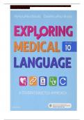 TEST BANK FOR Introduction to Medical Language and Evolve Student Resources BYLaFleur&colon; Exploring Medical Language&comma; 10th Edition&comma; All Chapters&vert; Complete Guide A&plus;