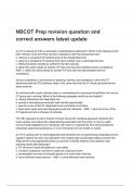 NBCOT Prep revision question and correct answers latest update&lpar;purple book&rpar;