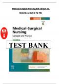 Medical-Surgical Nursing 6th Edition by Stromberg &ndash; Test Bank &ndash; All Chapters Covered