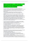 RICCI CHAPTER 1 - TEST BANK - 4TH EDITION EXAM QUESTIONS WITH COMPLETE SOLUTIONS