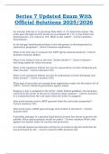 Series 7 Updated Exam &vert; Official Solutions 2025&sol;2026