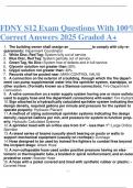 FDNY S12 Exam Questions With 100- Correct Answers 2025 Graded A&plus;&period;