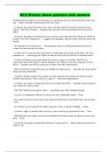 HCA Written Exam question with answers