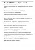 Maryville NURS 663 Exam 3  Megadeck Revised with complete solutions