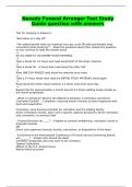 Nevada Funeral Arranger Test Study Guide question with answers