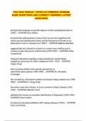 PHA 6936 SPECIAL TOPICS IN FORENSIC SCIENCE EXAM QUESTIONS AND CORRECT ANSWERS LATEST &lpar;2025-2026&rpar;
