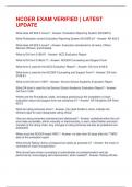 NCOER EXAM VERIFIED &vert; LATEST UPDATE