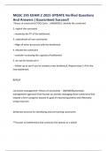 MGSC 395 EXAM 2 2025 UPDATE Verified Questions And Answers &vert; Guaranteed Success&excl;&excl;
