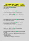 Med Admin Part 1 Exam UPDATED  QUESTIONS AND CORRECT ANSWERS