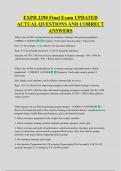 EXPH 2290 Final Exam UPDATED  ACTUAL QUESTIONS AND CORRECT  ANSWERS