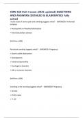 CMN 568 Unit 4 exam &lpar;2025 updated&rpar; QUESTIONS AND ANSWERS &lpar;DETAILED & ELABORATED&rpar; fully solved