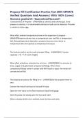 Propane Fill Certification Practice Test 2025 UPDATE Verified Questions And Answers &vert; With 100&percnt; Correct Answers graded A&plus; Guaranteed Success&excl;&excl;