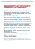   Step 1 First Aid Rapid Review LATEST VERSION &lbrack;QUESTIONS AND  ANSWERS&rsqb; WITH PRACTICE EXAM DETAILED AND VERIFIED FOR  GUARANTEED PASS- LATEST UPDATE 2025 GRADED A 