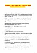 GENERAL STRUCTURAL PEST CONTROL EXAM QUESTIONS AND ANSWERS