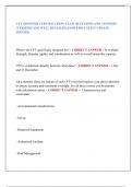 CFT MONITOR CERTIFICATION EXAM QUESTIONS AND ANSWERS  &lpar;VERIFIED AND WELL DETAILED ANSWERS&rpar; LATEST UPDATE  2025&sol;2026 