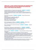 USMLE Step 1 LATEST VERSION &lbrack;QUESTIONS AND ANSWERS&rsqb; WITH  PRACTICE EXAM DETAILED AND VERIFIED FOR GUARANTEED  PASS- LATEST UPDATE 2025 GRADED A 