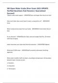 SDI Open Water Scuba Diver Exam 2025 UPDATE Verified Questions And Answers &vert; Guaranteed Success&excl;&excl;