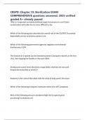 CBSPD&colon; Chapter 10&colon; Sterilization EXAM COMPREHENSIVE questions answered&comma; 2025 verified graded A&plus; already passed